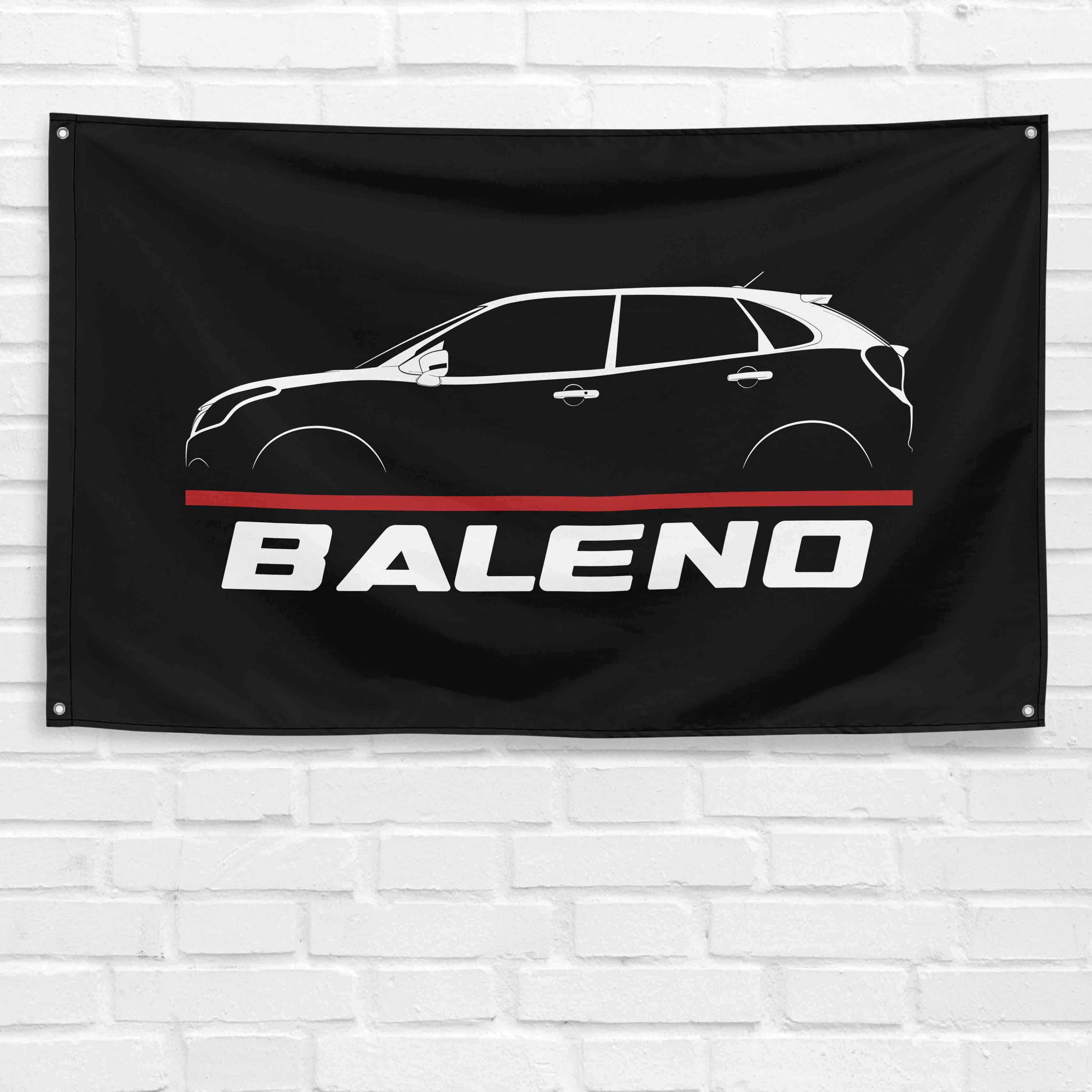 Baleno 2015-2021 3x5 ft Flag Garage Wall Decor Birthday Gift Banner