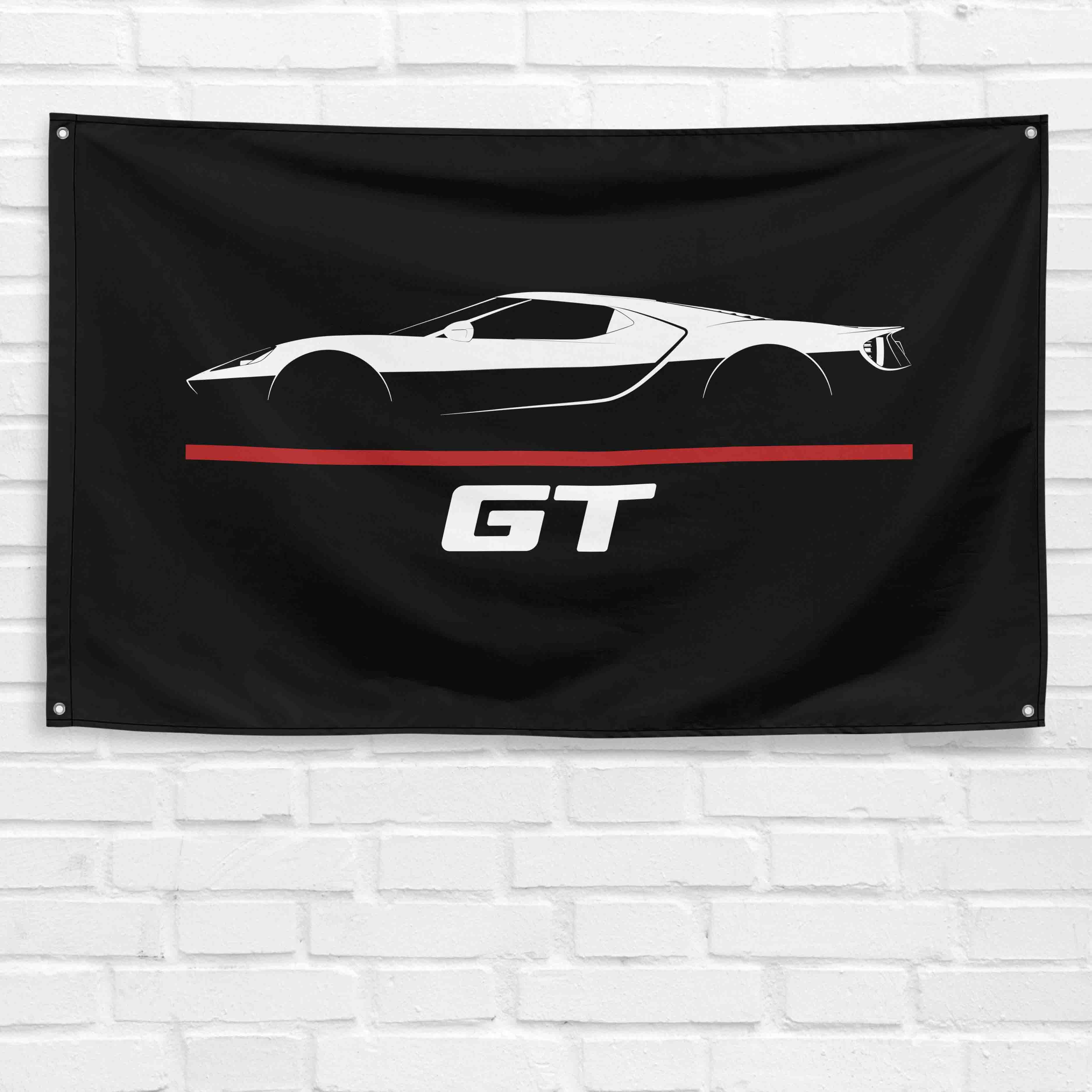 GT 2017-2022 3x5 ft Flag Garage Wall Decor Birthday Gift Banner