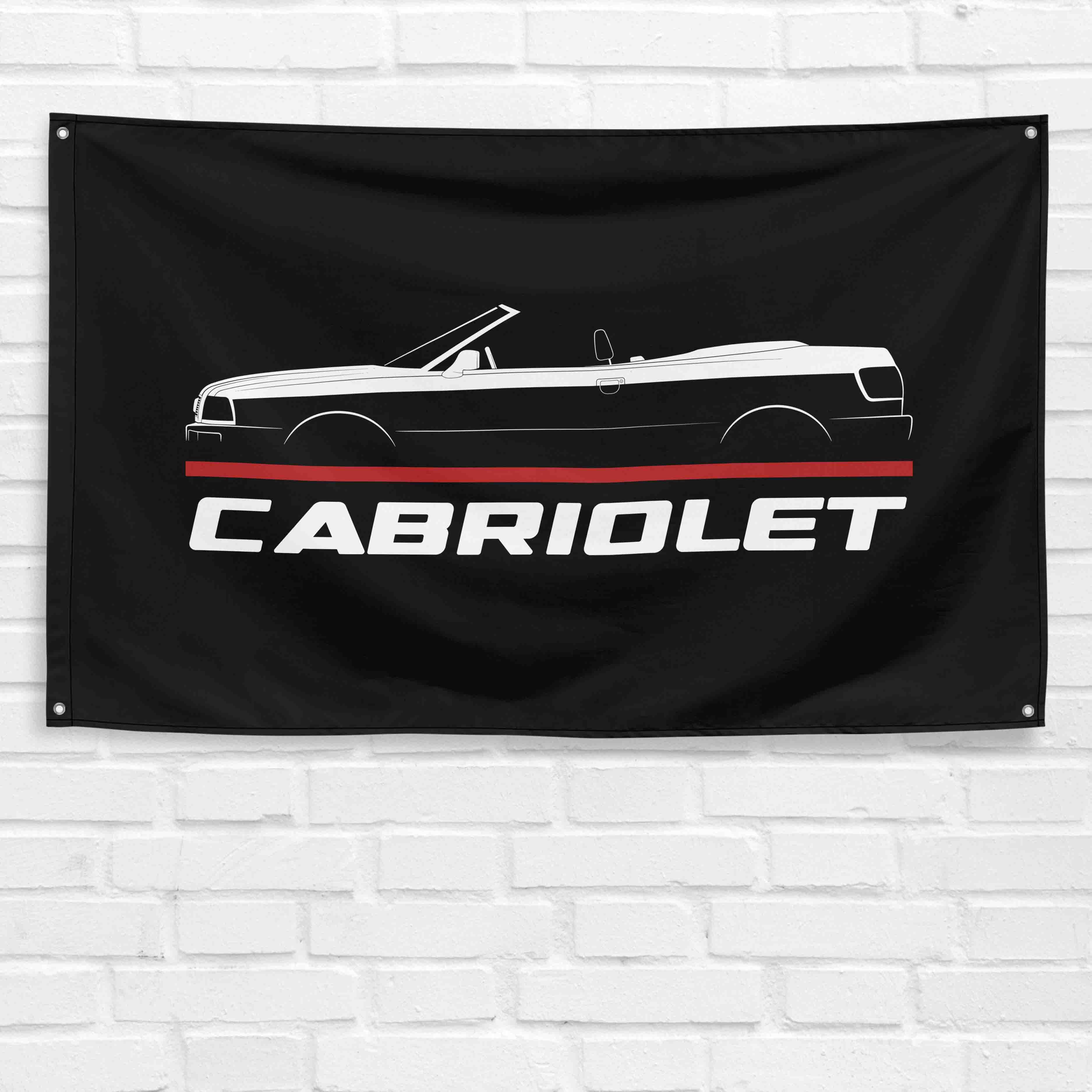 Cabriolet 1991-2000 3x5 ft Flag Garage Wall Decor Birthday Gift Banner
