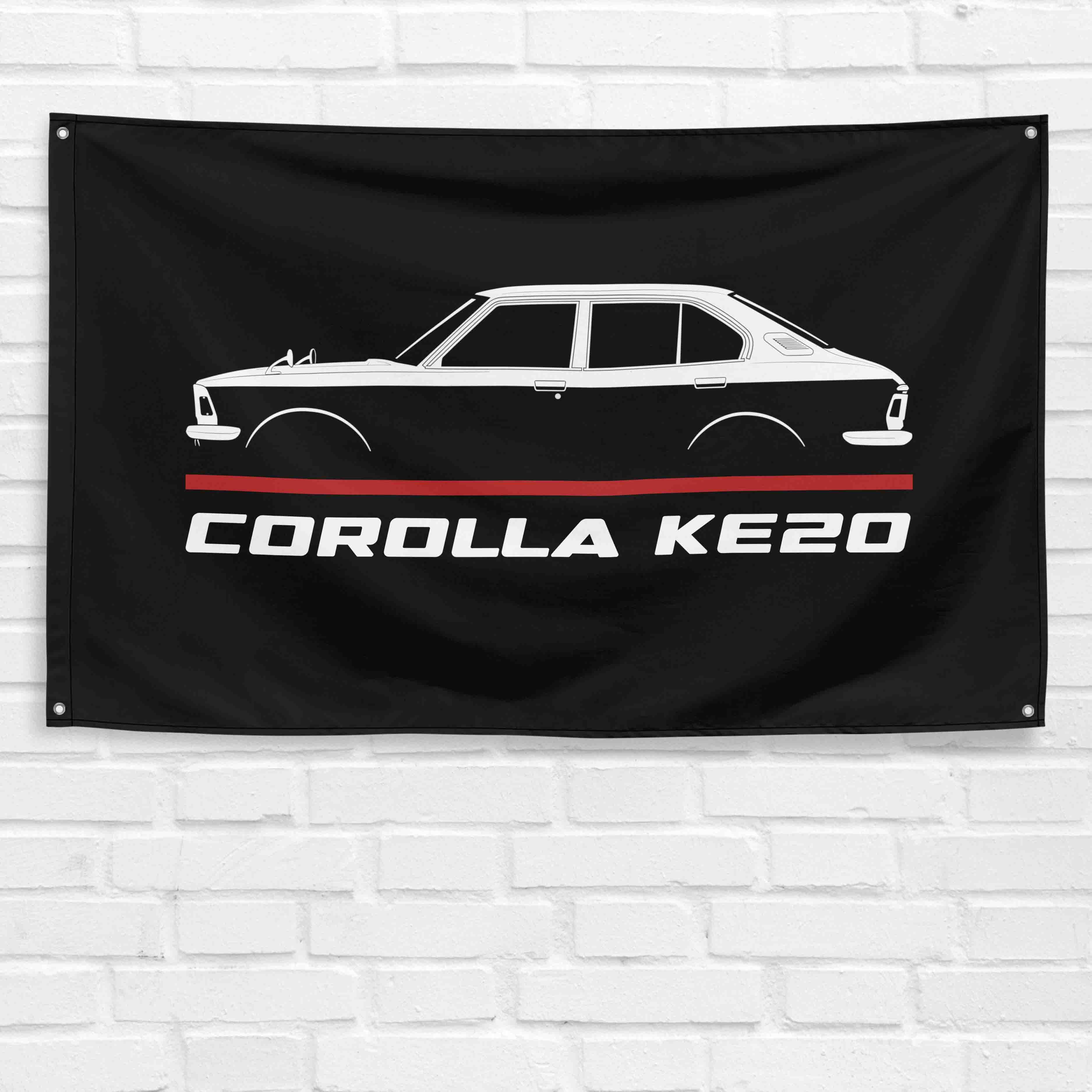 Corolla KE20 1970-1973 3x5 ft Flag Garage Wall Decor Birthday Gift Banner
