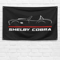 Shelby Cobra 3x5 ft Flag Garage Wall Decor Birthday Gift Banner