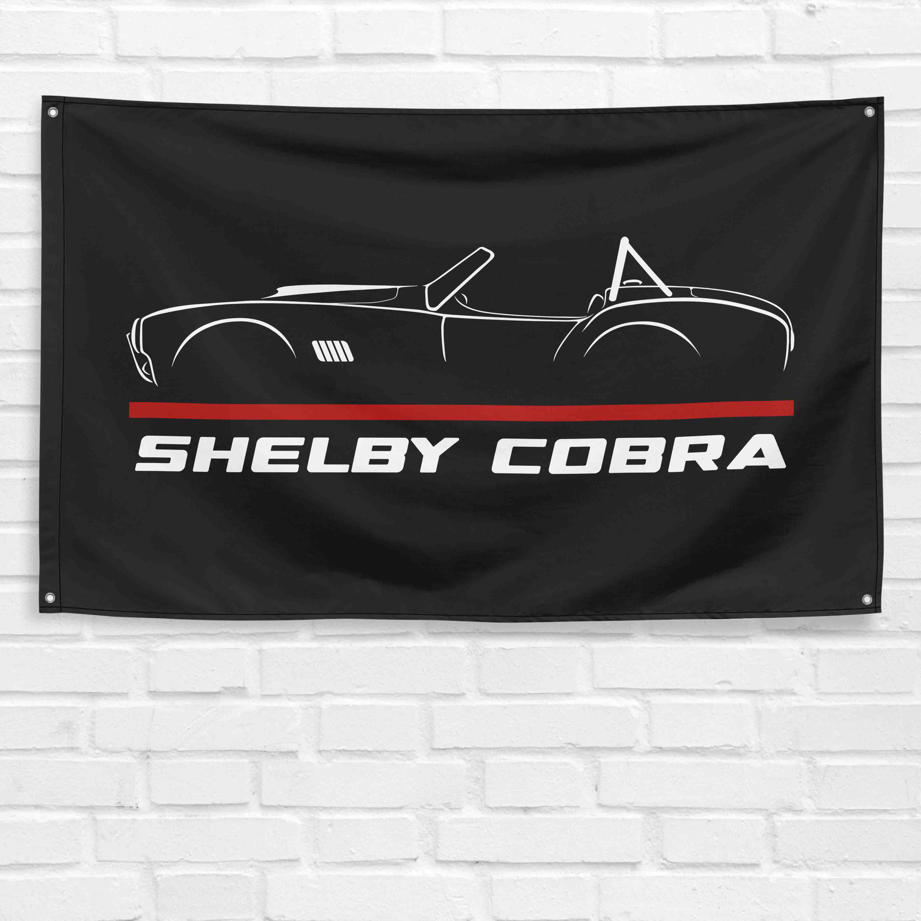 Shelby Cobra 3x5 ft Flag Garage Wall Decor Birthday Gift Banner