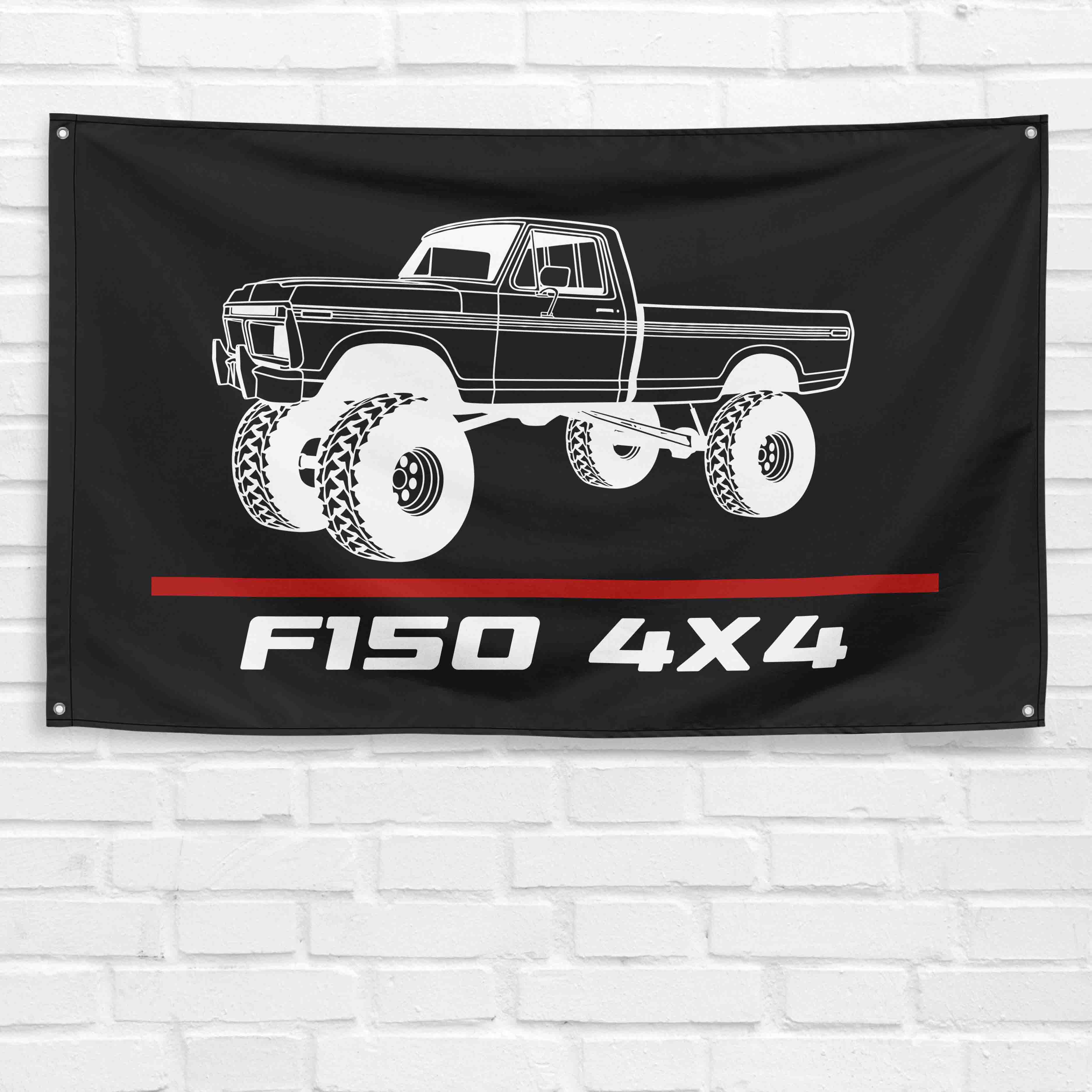 F150 4x4 1976 Truck 3x5 ft Flag Garage Wall Decor Birthday Gift Banner
