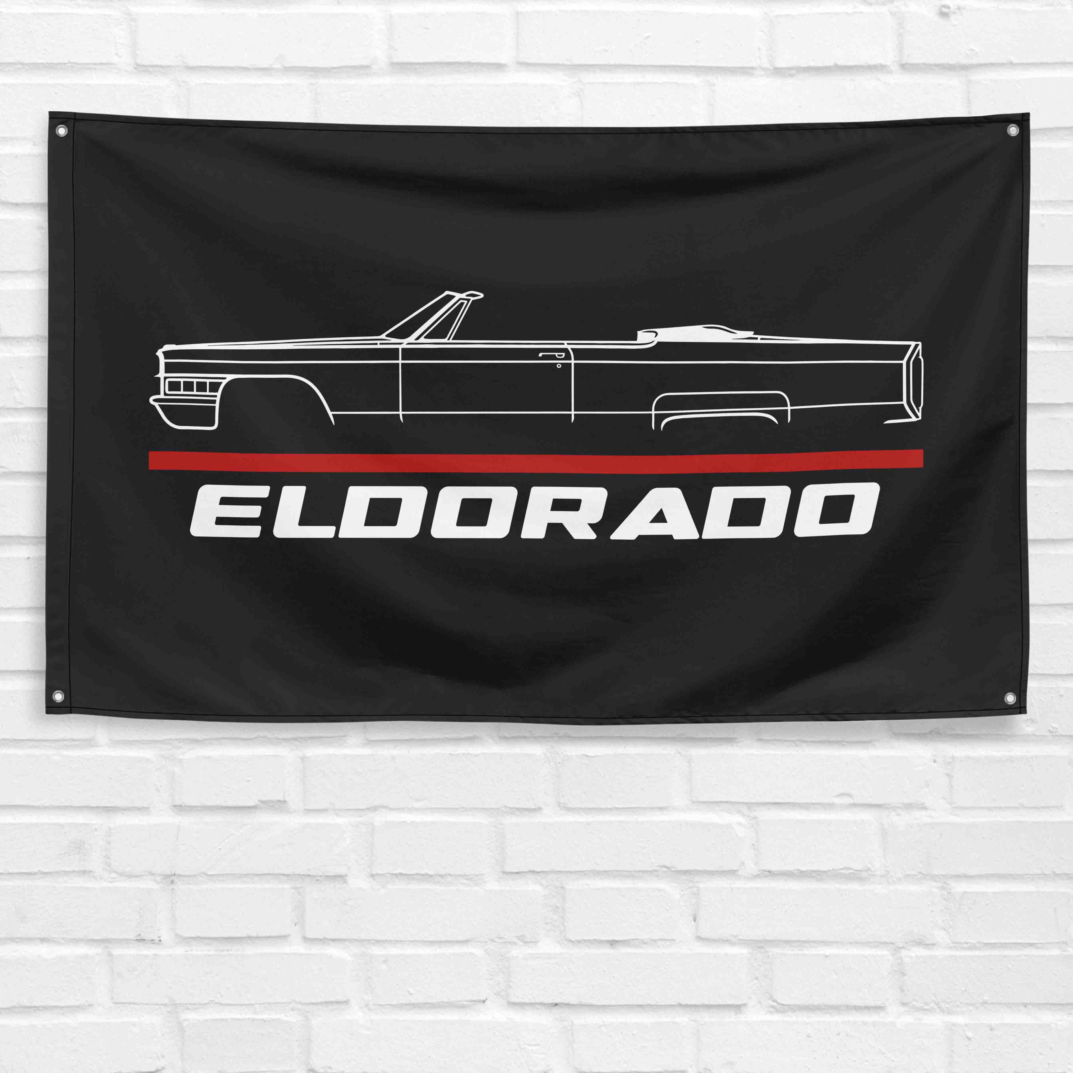 Eldorado Convertible 1965 3x5 ft Flag Garage Wall Decor Birthday Gift Banner