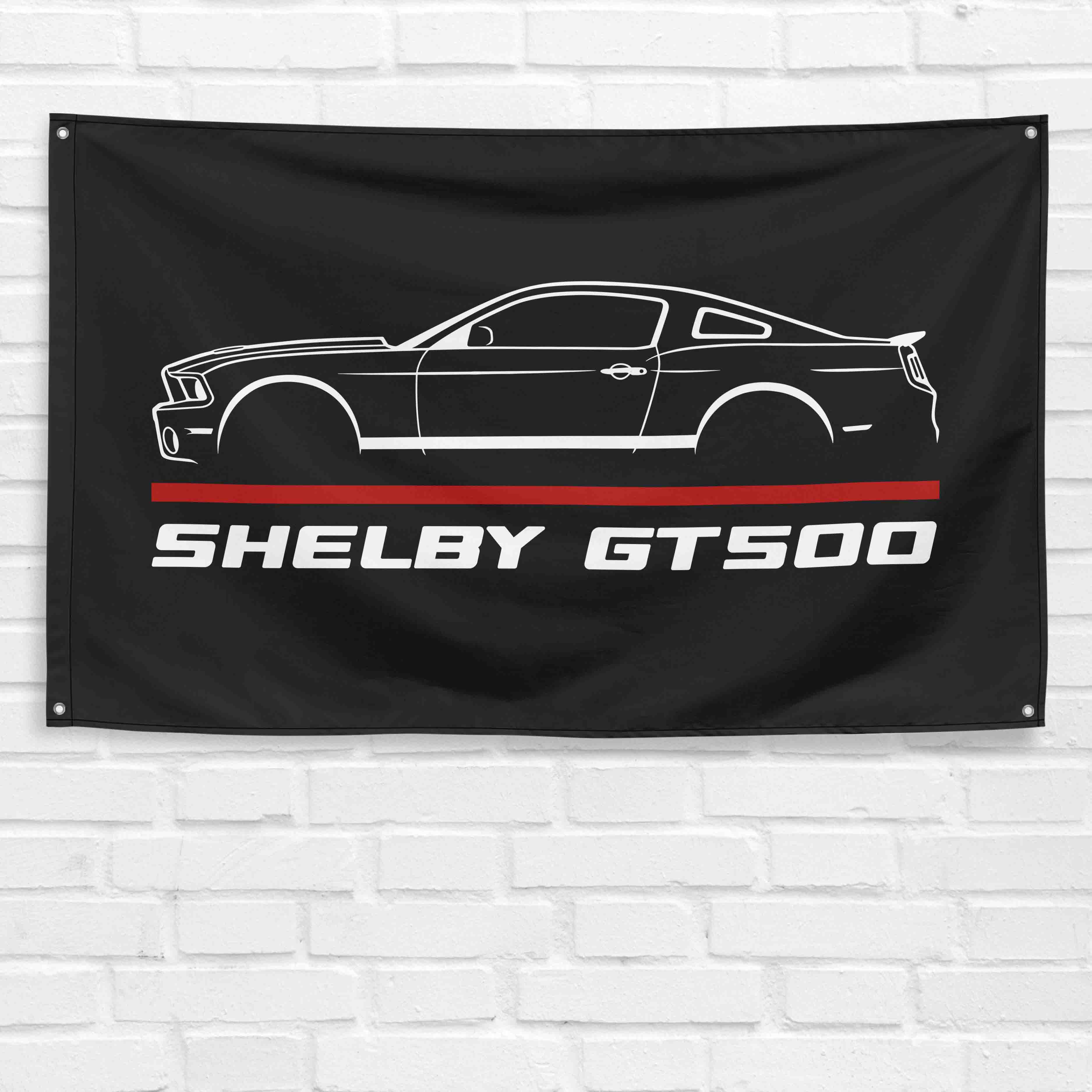 Mustang Shelby GT500 2010 3x5 ft Flag Garage Wall Decor Birthday Gift Banner
