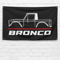 Bronco Top Classic 3x5 ft Flag Garage Wall Decor Birthday Gift Banner