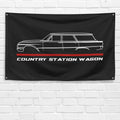 Country Station Wagon 1961 3x5 ft Flag Garage Wall Decor Birthday Gift Banner