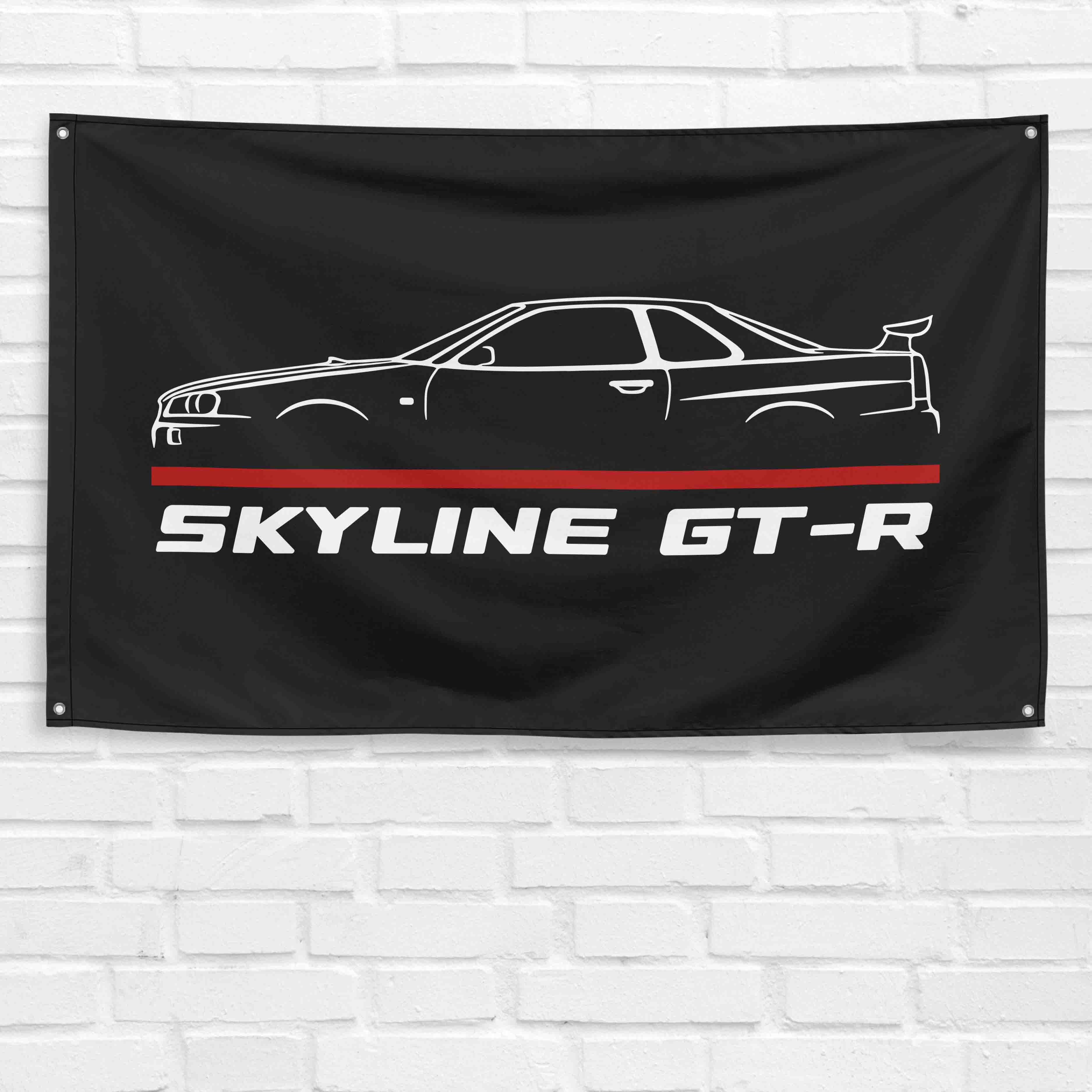 Skyline GT-R 3x5 ft Flag Garage Wall Decor Birthday Gift Banner