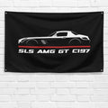 SLS AMG GT C197 2012-2014 3x5 ft Flag Garage Wall Decor Birthday Gift Banner
