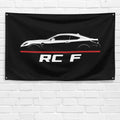 RC F 2014-2022 3x5 ft Flag Garage Wall Decor Birthday Gift Banner