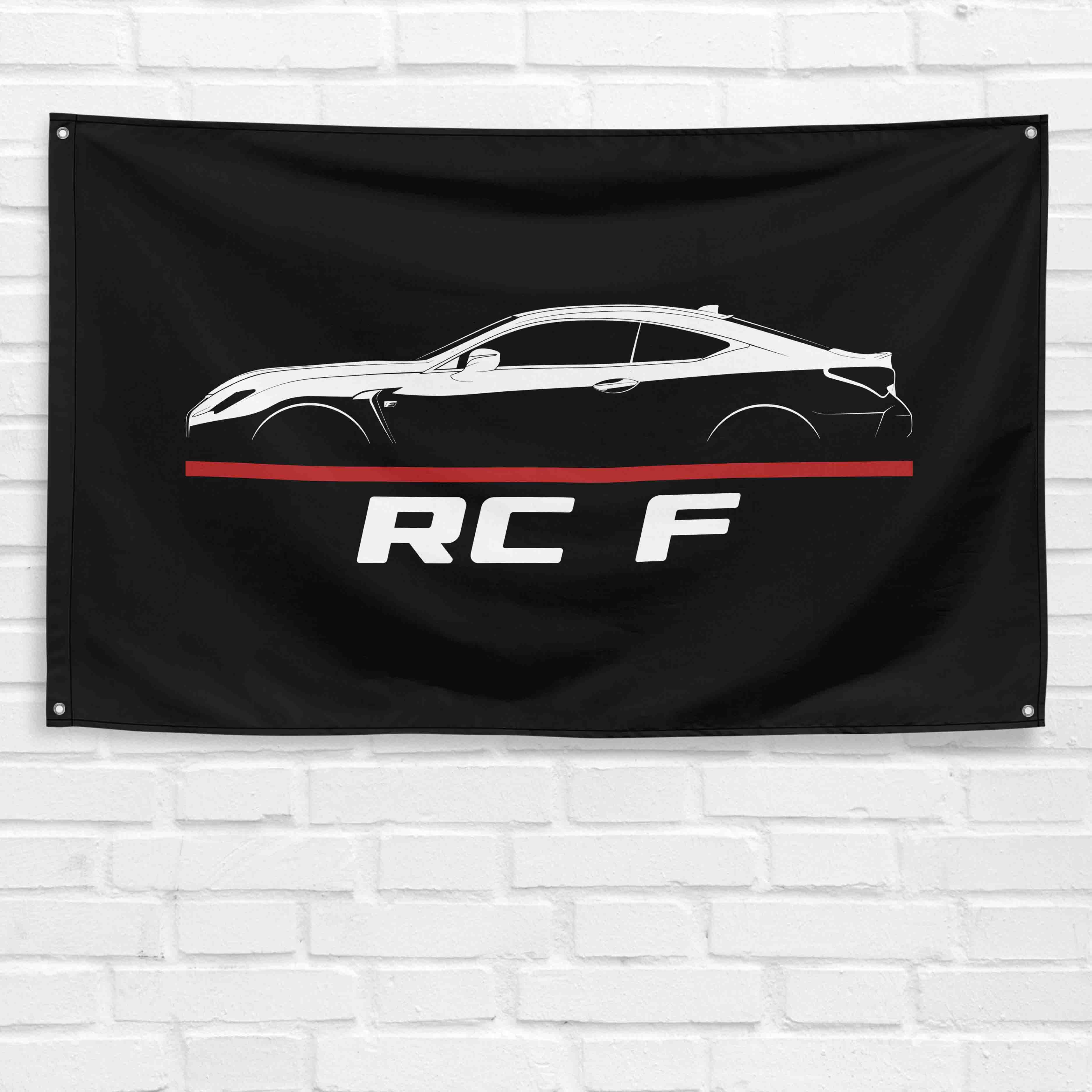 RC F 2014-2022 3x5 ft Flag Garage Wall Decor Birthday Gift Banner