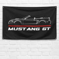 Mustang GT Convertible 2000-04 3x5 ft Flag Garage Wall Decor Banner