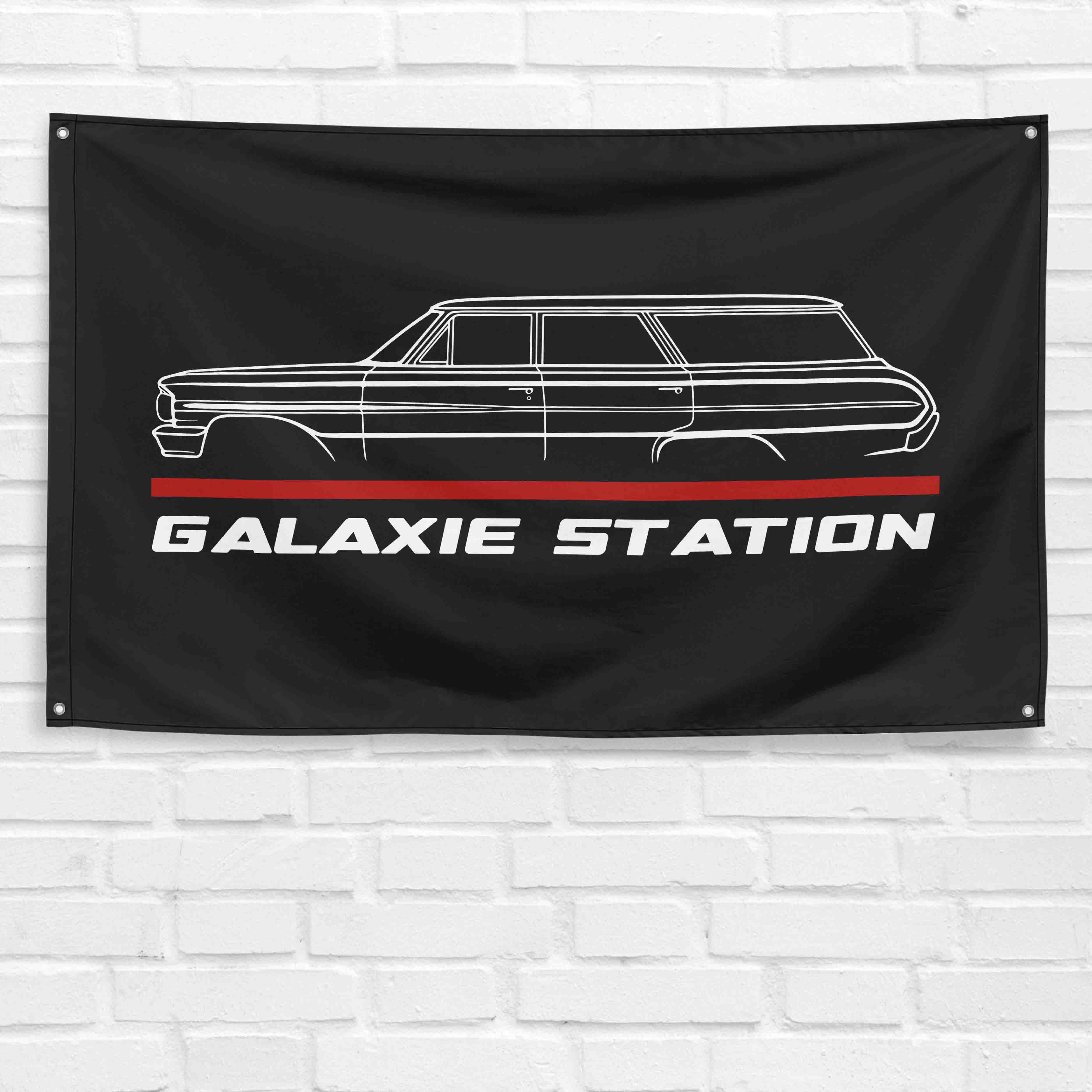 Galaxie Station Wagon 1964 3x5 ft Flag Garage Wall Decor Birthday Gift Banner