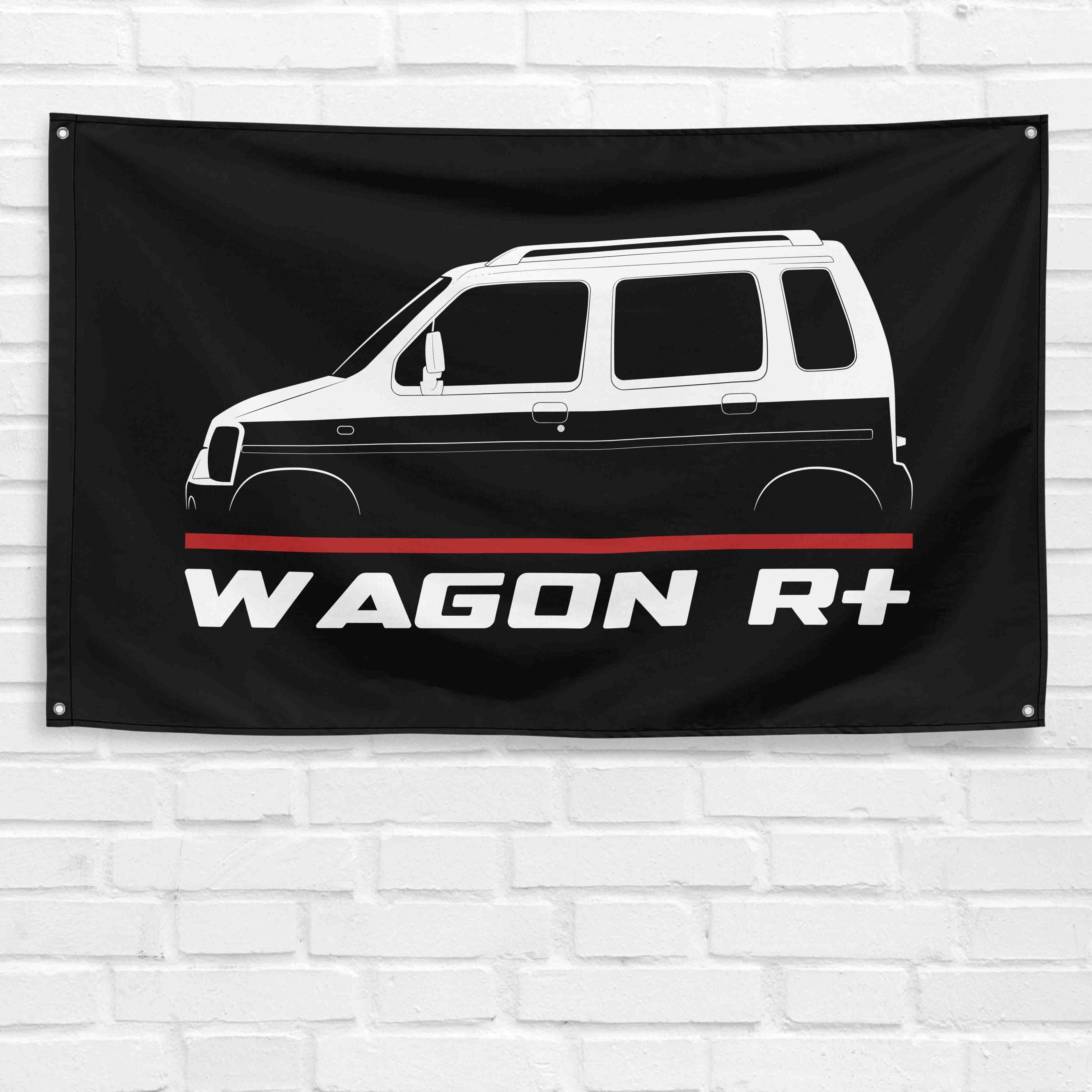 Wagon R+ 1997-2000 3x5 ft Flag Garage Wall Decor Birthday Gift Banner